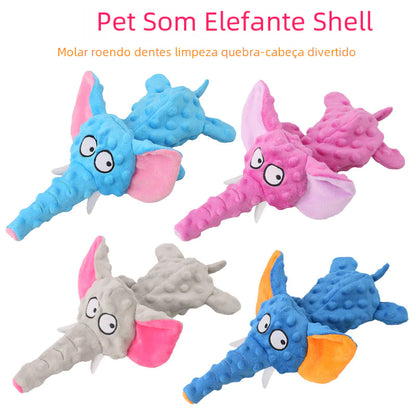 New Plush Elephant Pet Toy - Interactive Sound Toy